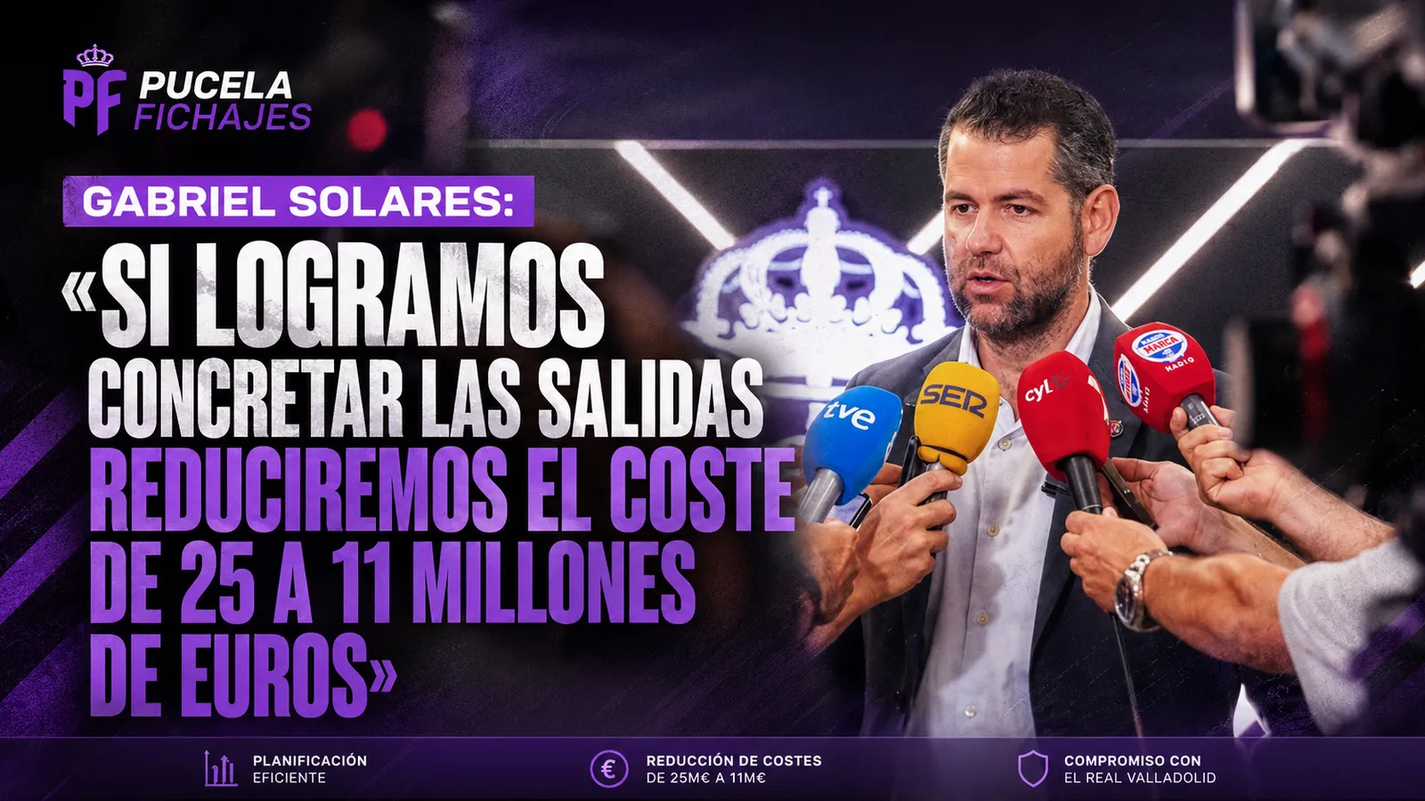 Solares: “Si logramos concretar las salidas reduciremos el coste de 25 a 11 millones de euros”
