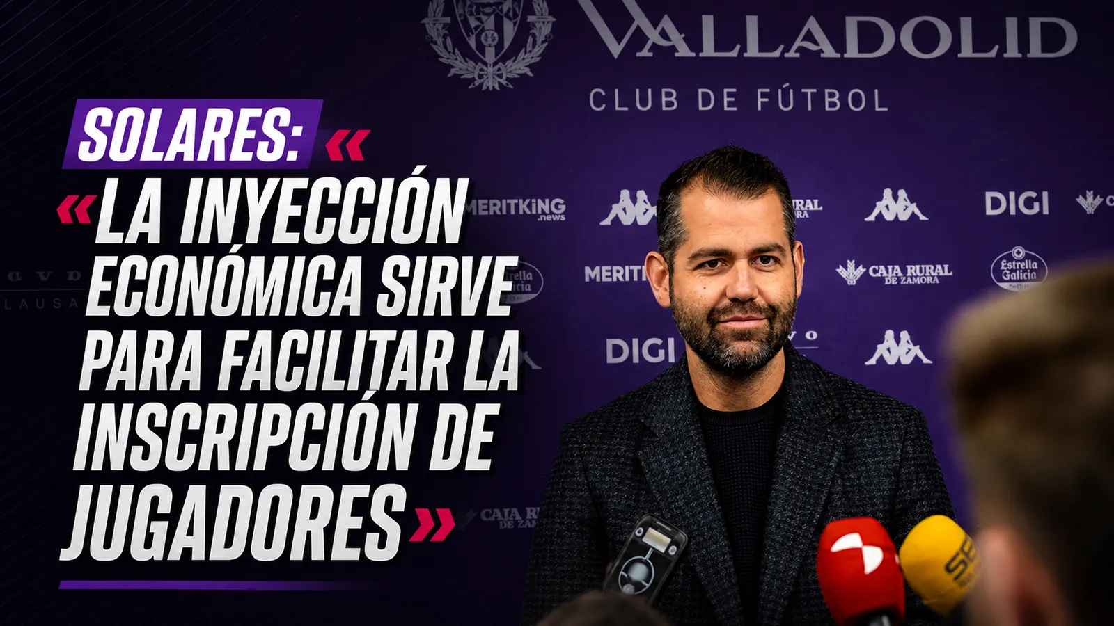 Solares: «La inyección económica sirve para facilitar la inscripción de jugadores»