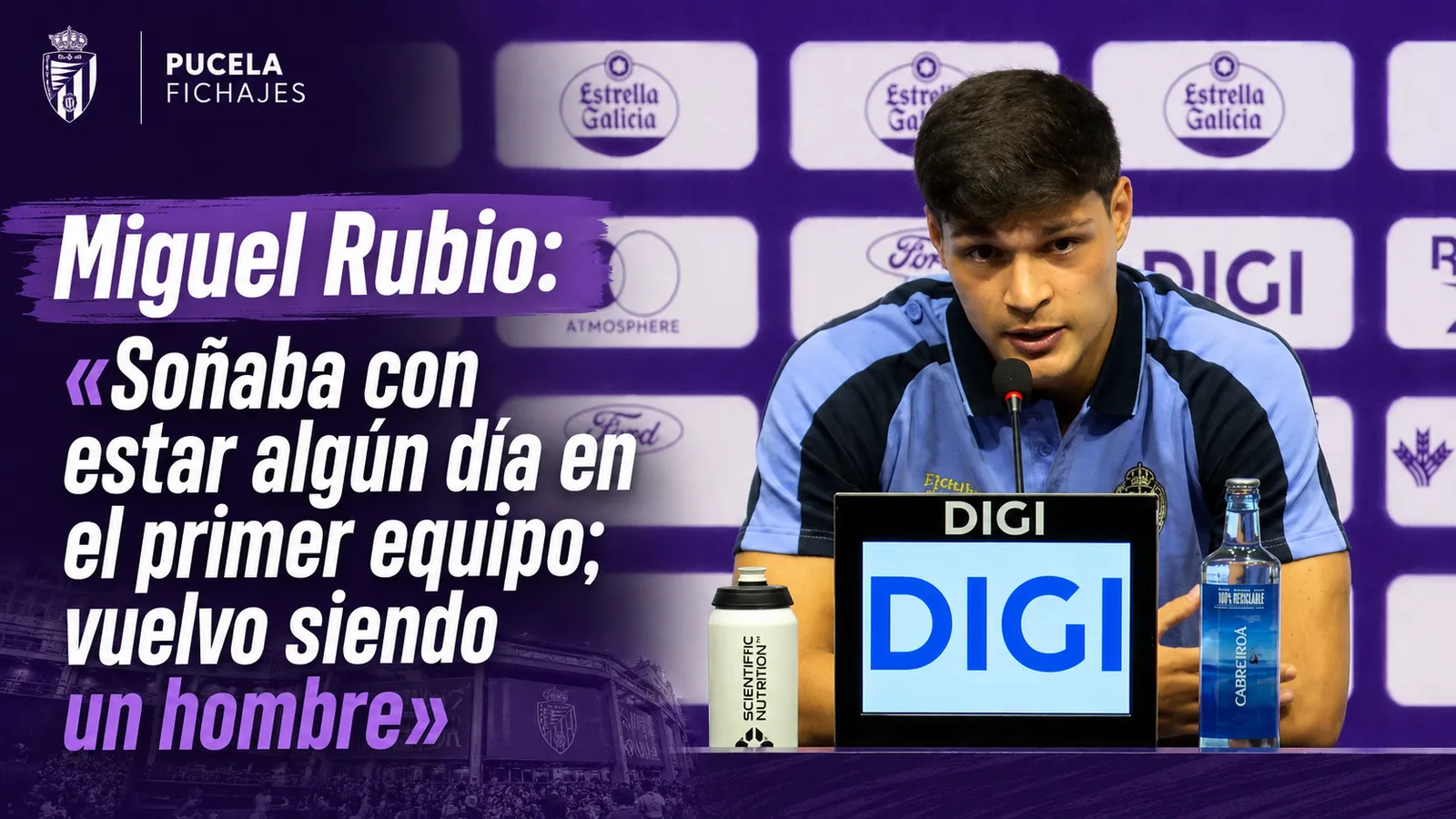 Miguel Rubio: «Soñaba con estar algún día en el primer equipo; vuelvo siendo un hombre»