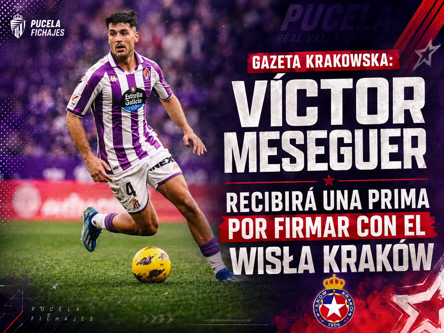 GAZETA KRAKOWSKA: Víctor Meseguer recibirá una prima de fichaje por firmar con el Wisła Kraków
