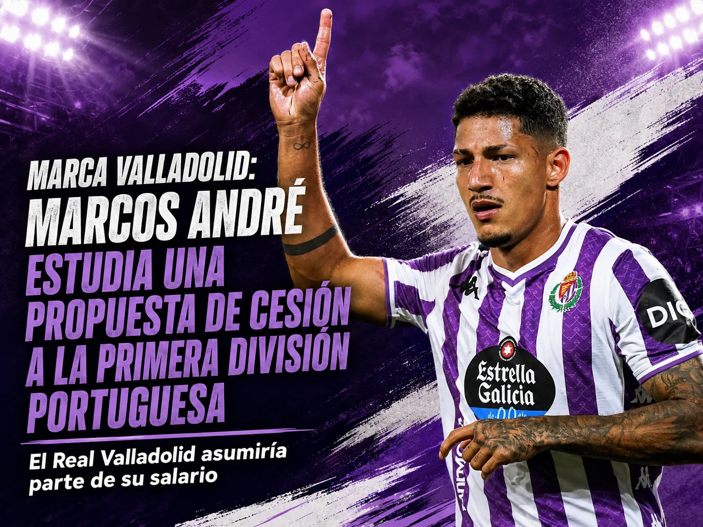 MARCA VALLADOLID: Marcos André estudia una propuesta de cesión a la Primera División portuguesa