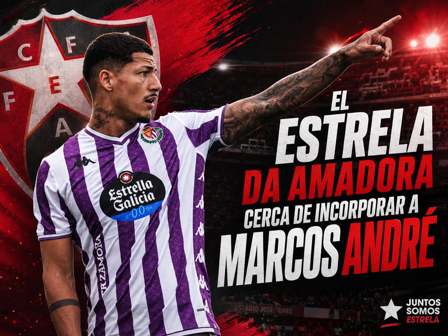 El Estrela da Amadora cerca de incorporar a Marcos André