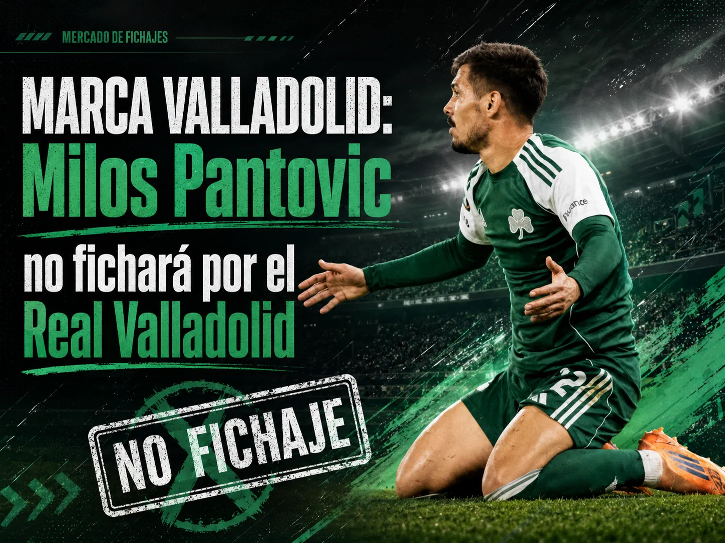 MARCA VALLADOLID: Milos Pantovic no fichará por el Real Valladolid