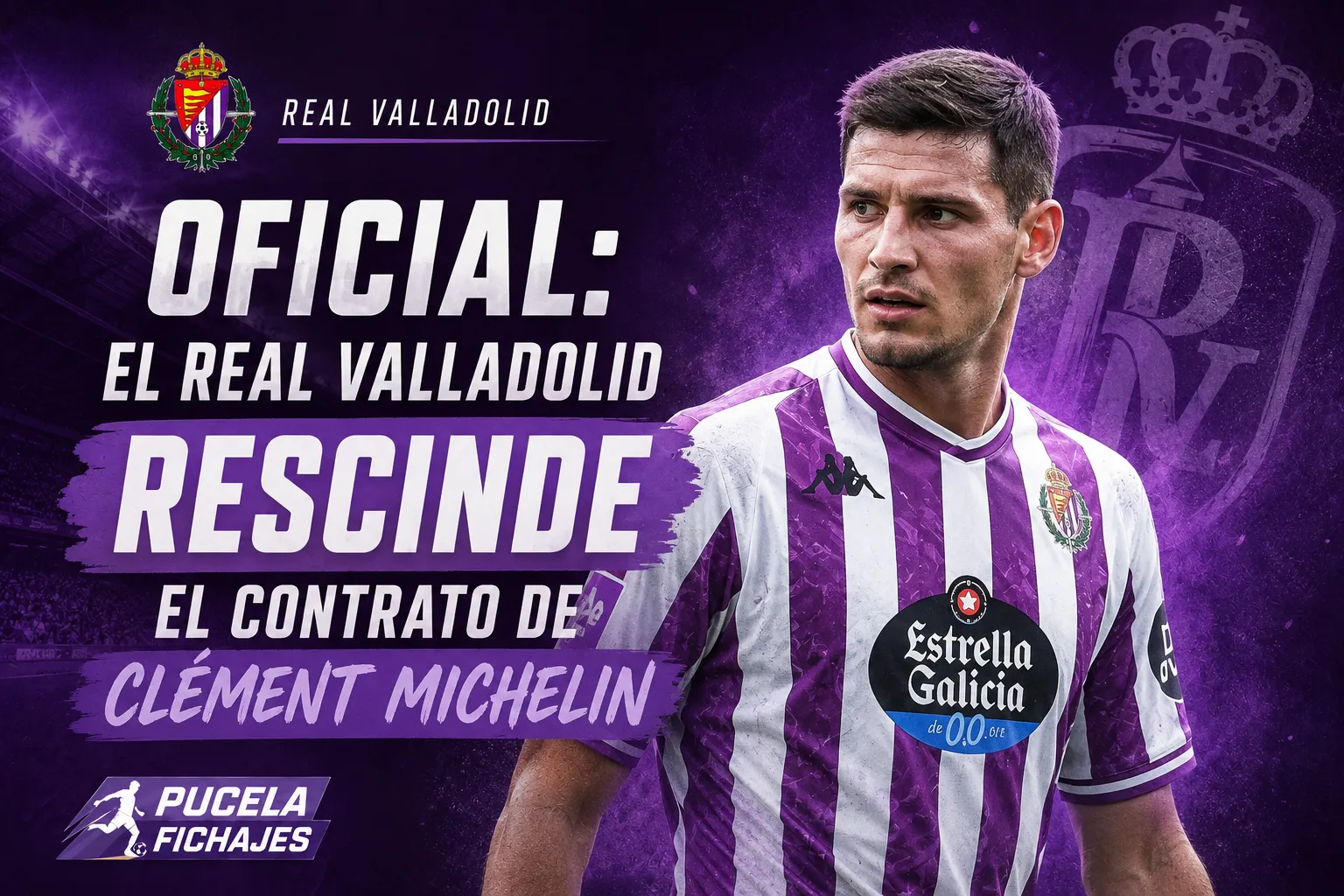 OFICIAL: El Real Valladolid rescinde el contrato de Clément Michelin