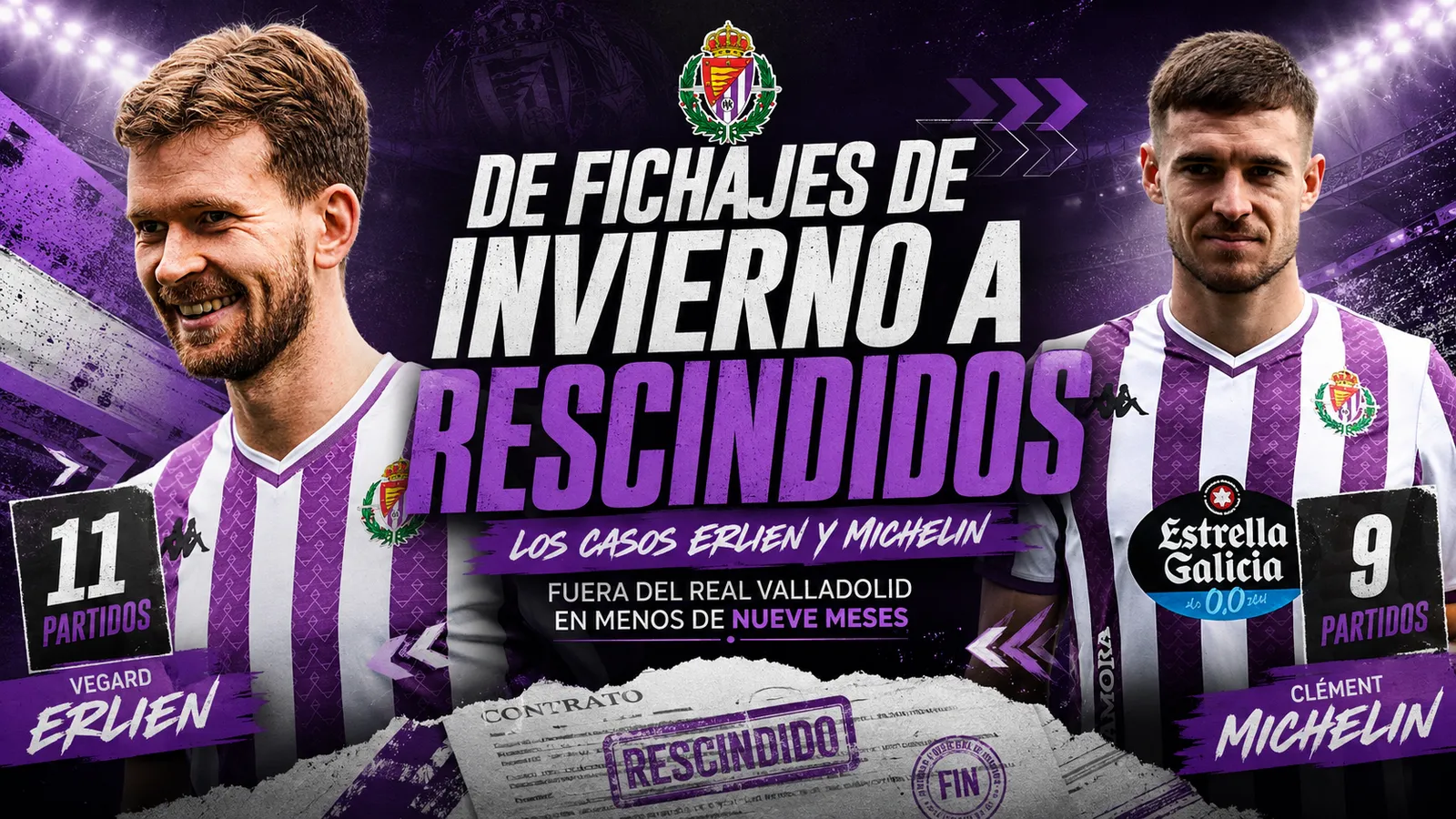 De fichajes de invierno a rescindidos en menos de nueve meses: Los casos Erlien y Michelin