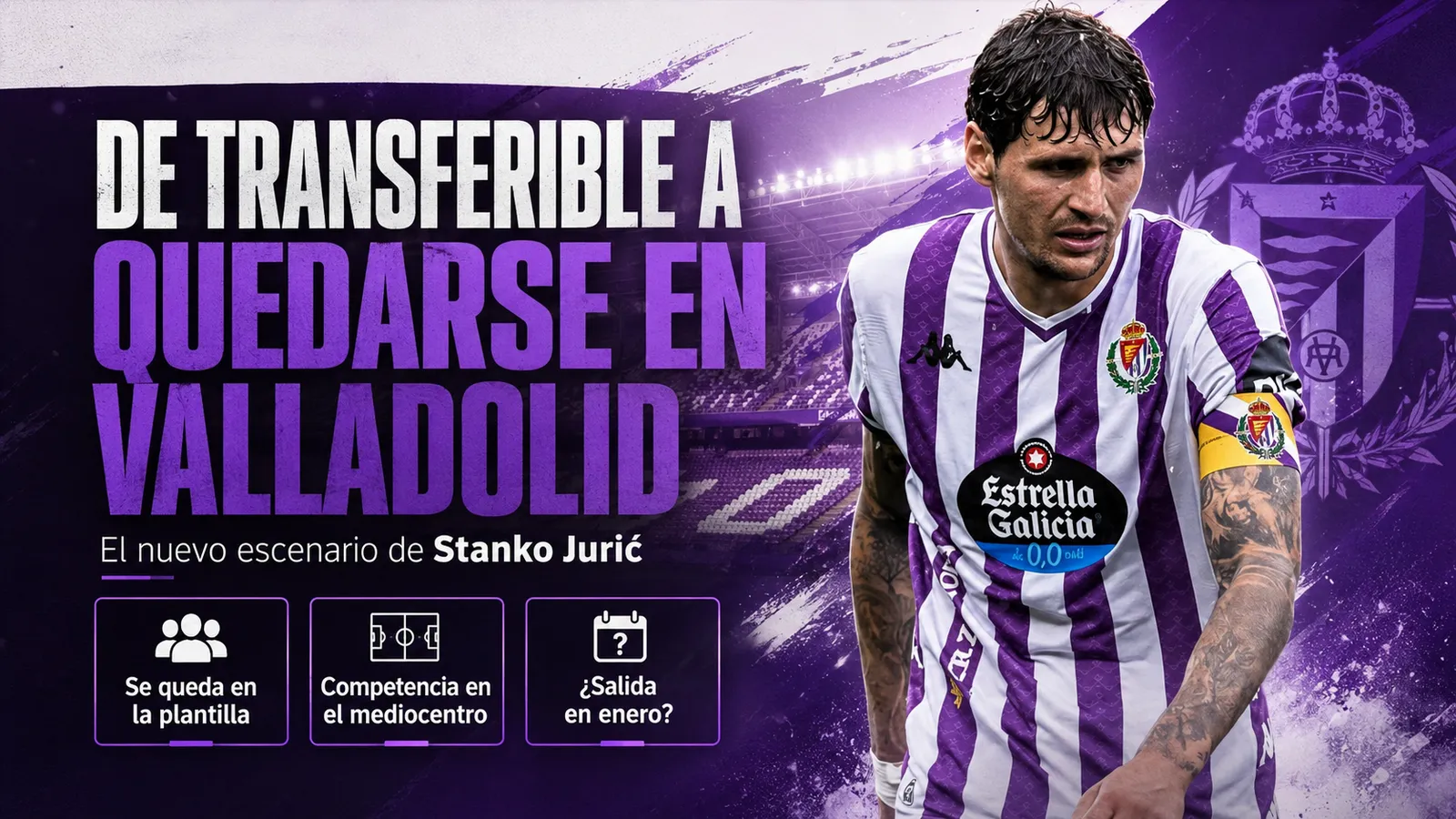 De transferible a quedarse en Valladolid: el nuevo escenario de Stanko JurićA