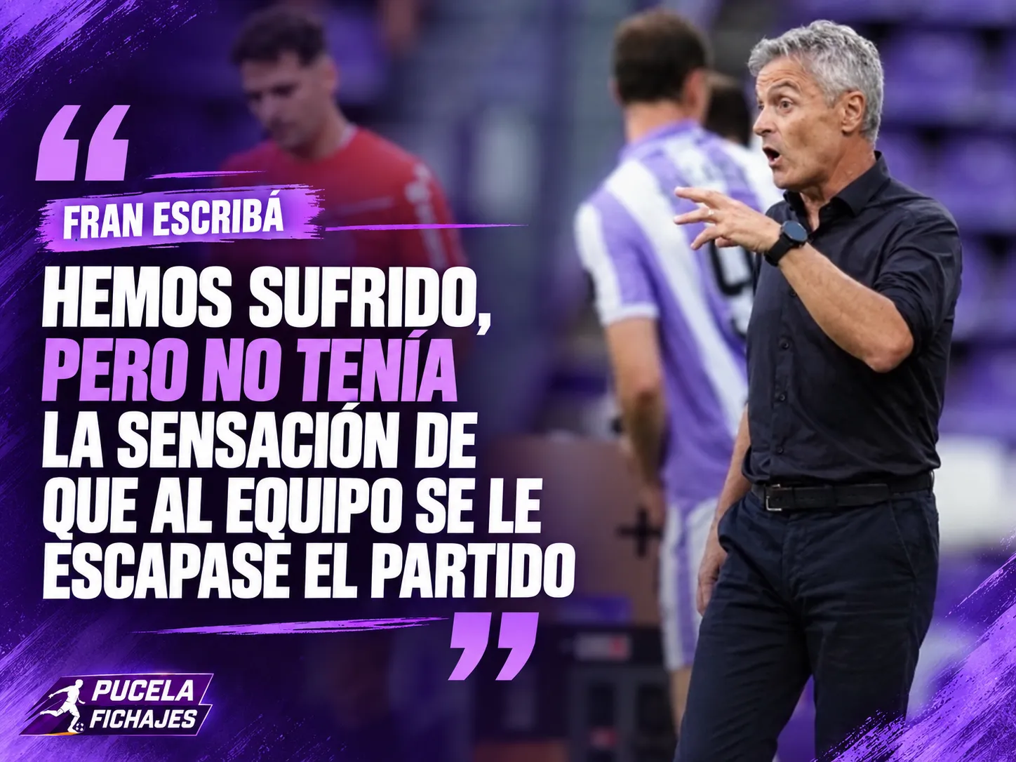 Escribá: “Hemos sufrido, pero no tenía la sensación de que al equipo se le escapase el partido”