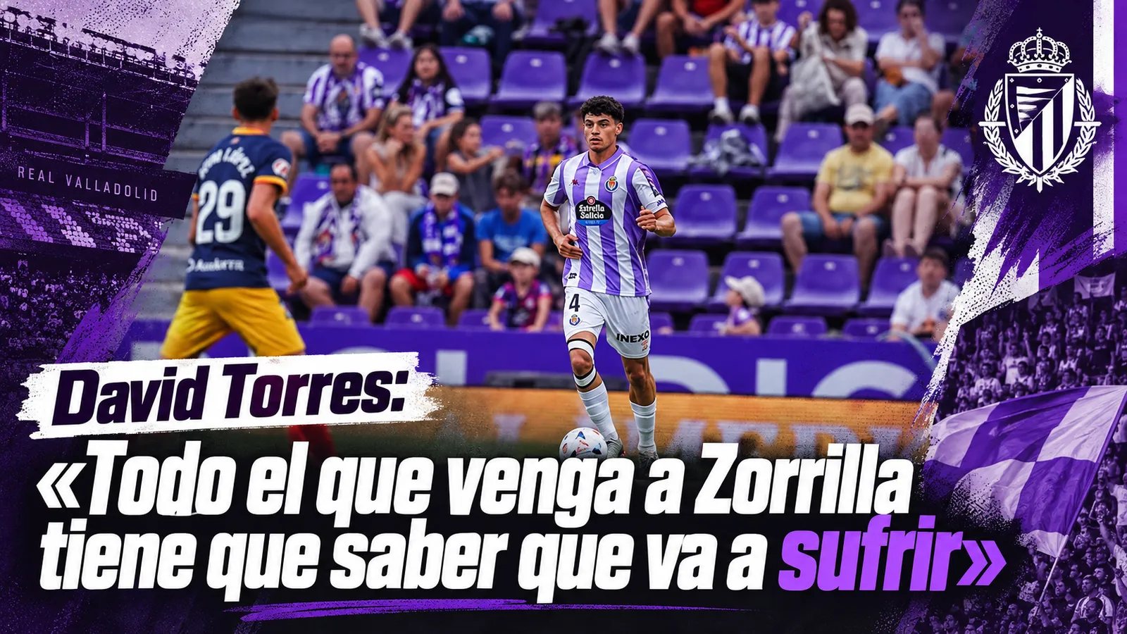 David Torres: «Todo el que venga a Zorrilla tiene que saber que va a sufrir»