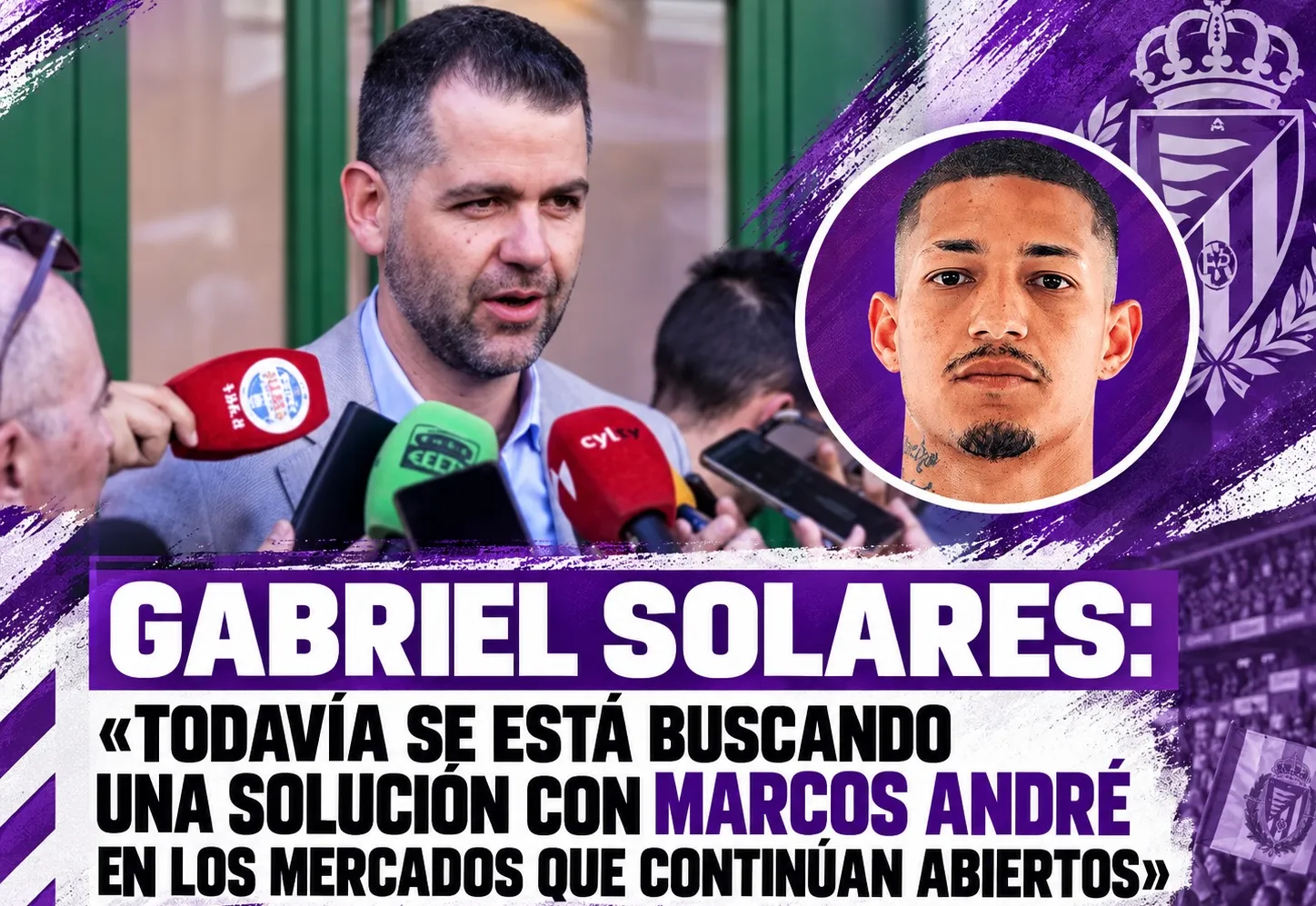 Gabriel Solares: «Todavía se está buscando una solución con Marcos André en los mercados que continúan abiertos»