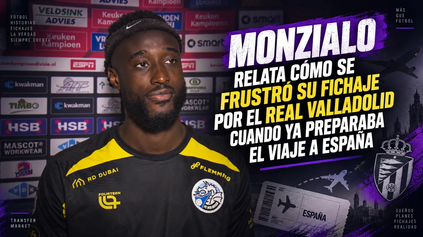 Monzialo relata cómo se frustró su fichaje por el Real Valladolid cuando ya preparaba el viaje a España