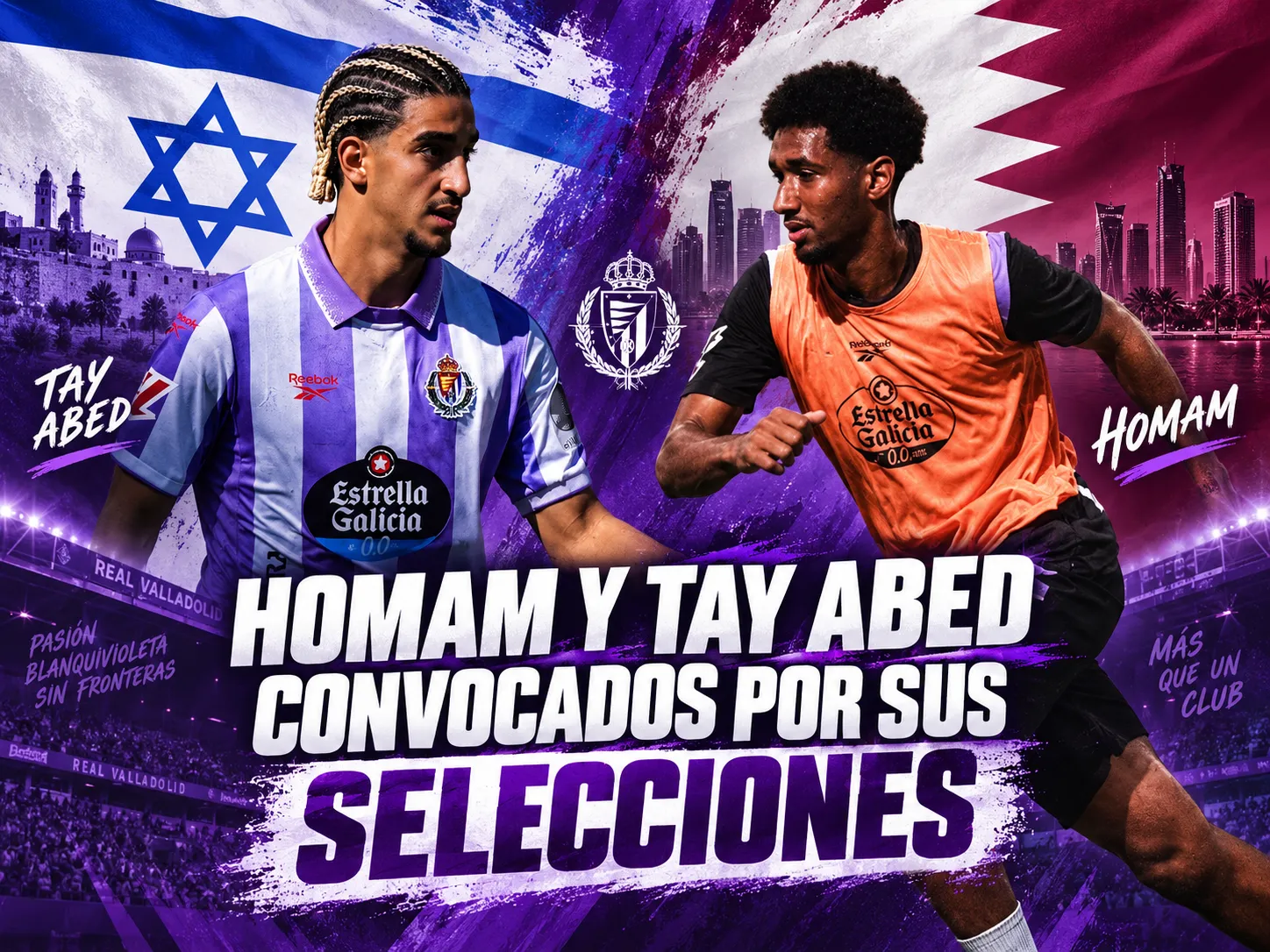Homam y Tay Abed convocados por sus Selecciones