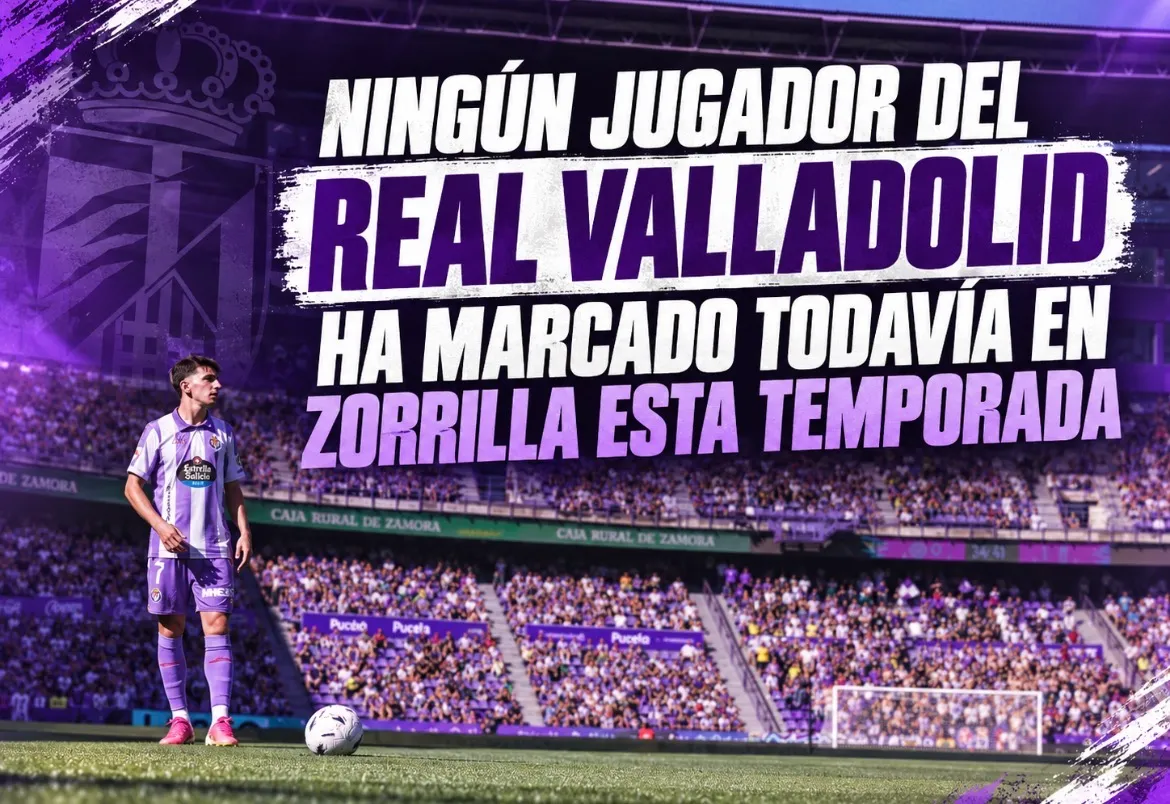Ningún jugador del Real Valladolid ha marcado todavía en Zorrilla esta temporada