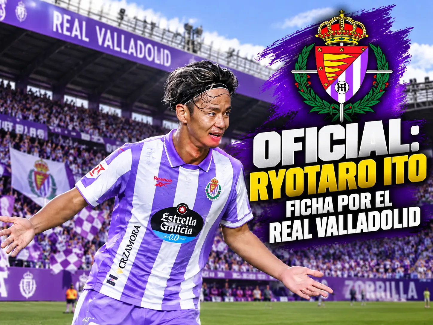 OFICIAL: Ryotaro Ito ficha por el Real Valladolid