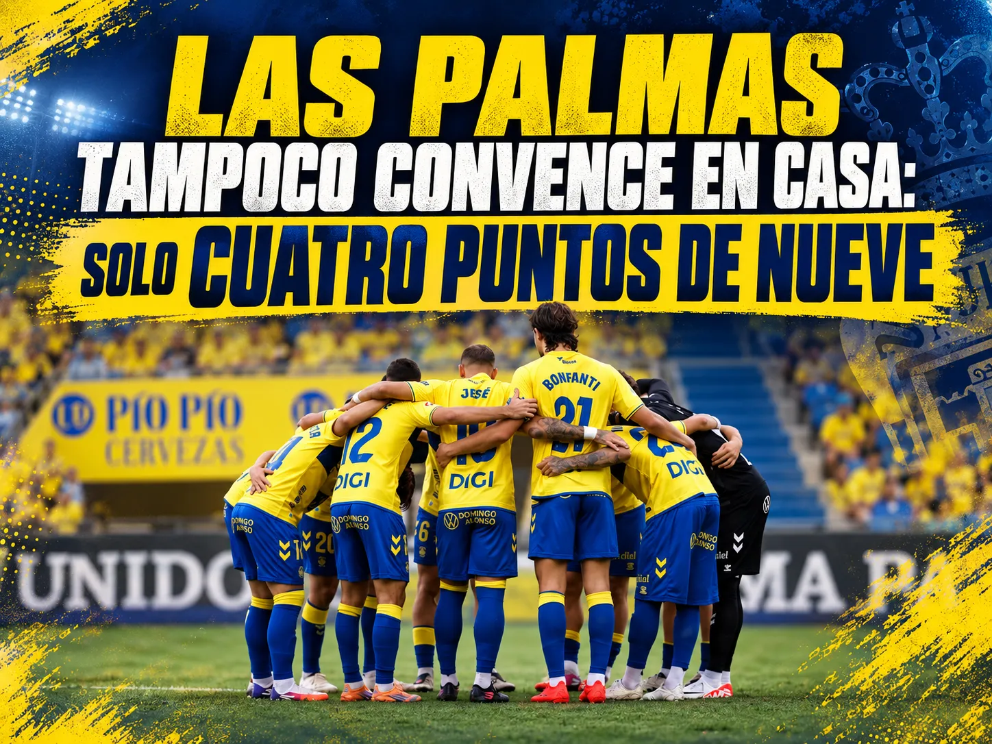 Las Palmas tampoco convence en casa: cuatro puntos de nueve