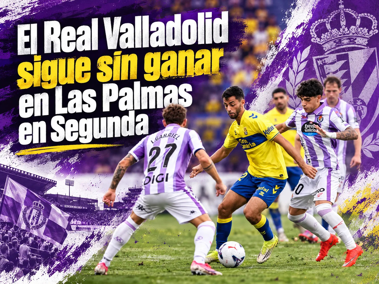 El Real Valladolid sigue sin ganar en Las Palmas en Segunda