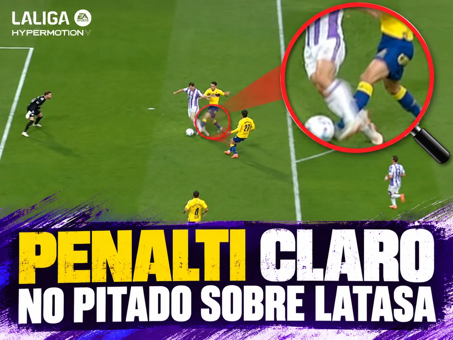 La jugada polémica: Penalti claro no pitado sobre Latasa