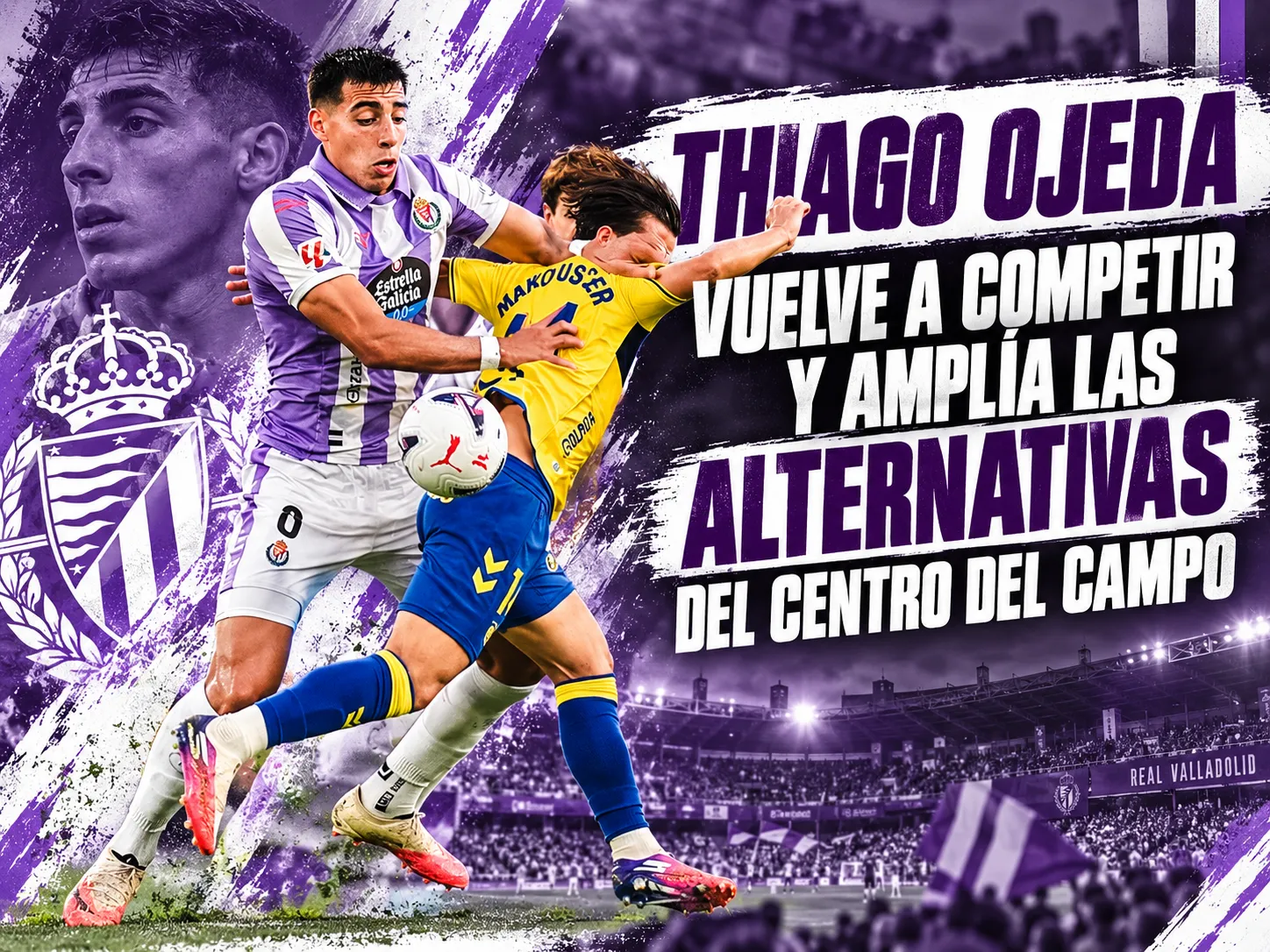 Thiago Ojeda vuelve a competir y amplía las alternativas del centro del campo