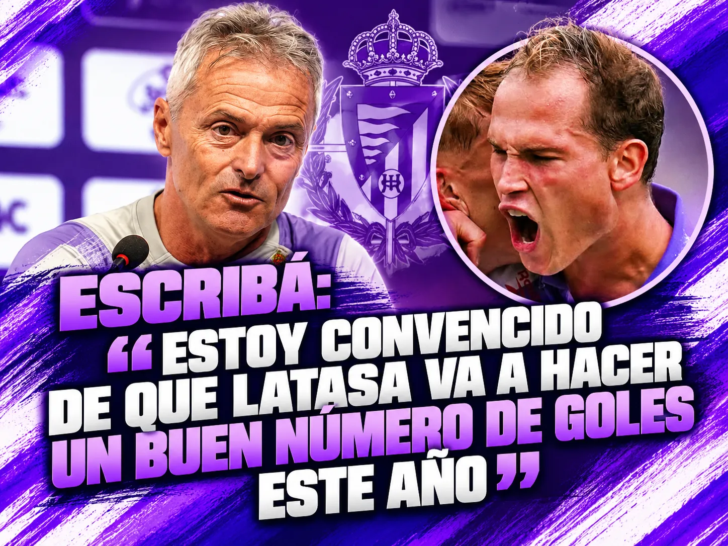 Escribá: “Estoy convencido de que Latasa va a hacer un buen número de goles este año”