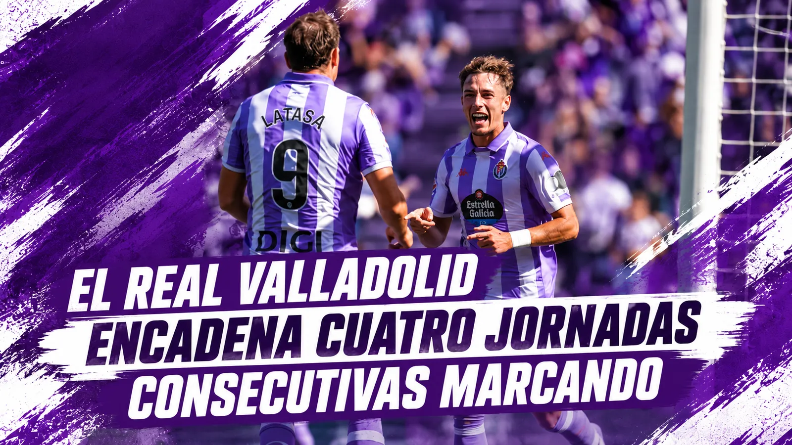 El Real Valladolid encadena cuatro jornadas consecutivas marcando
