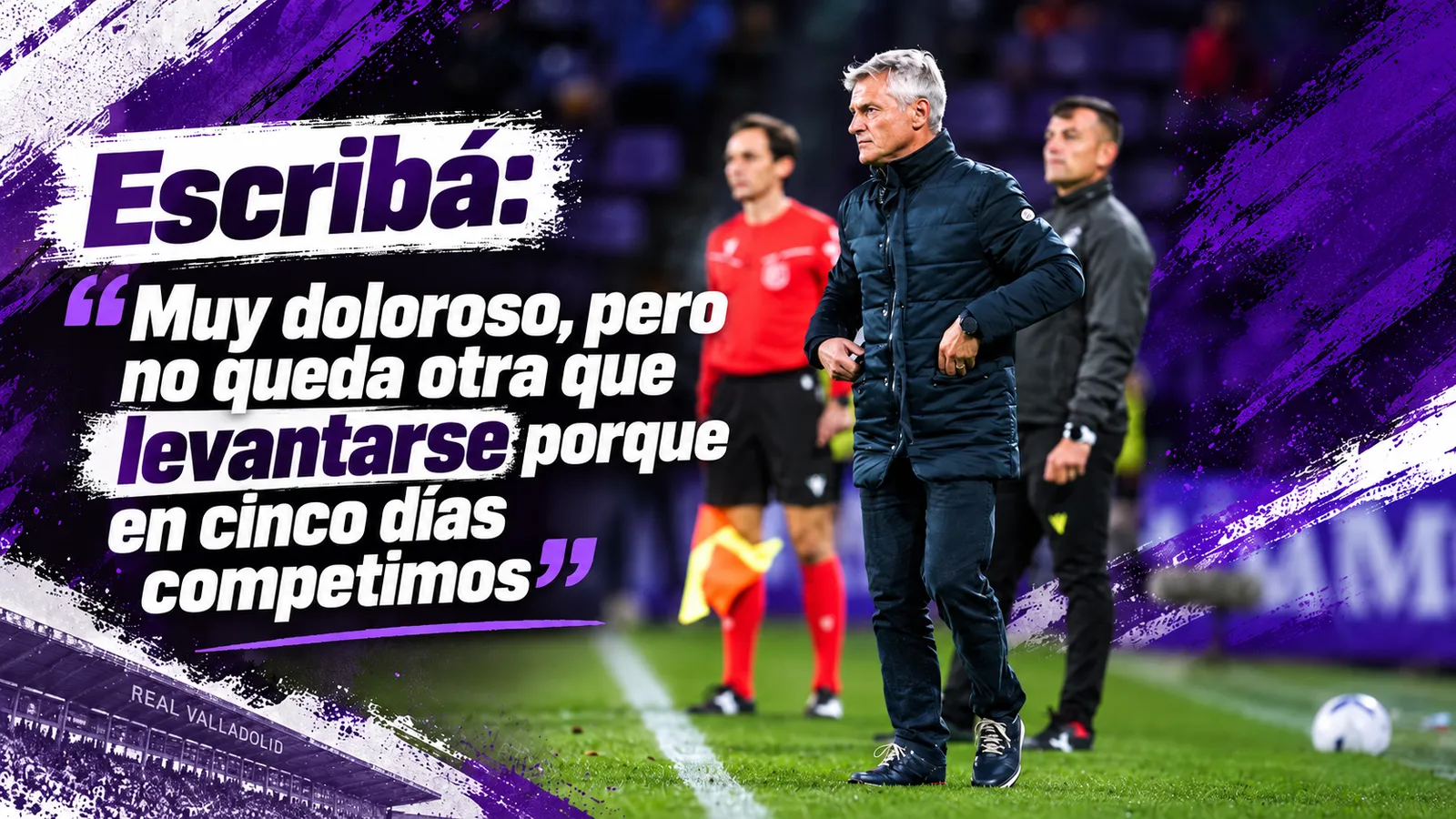Escribá: “Muy doloroso, pero no queda otra que levantarse porque en cinco días competimos”