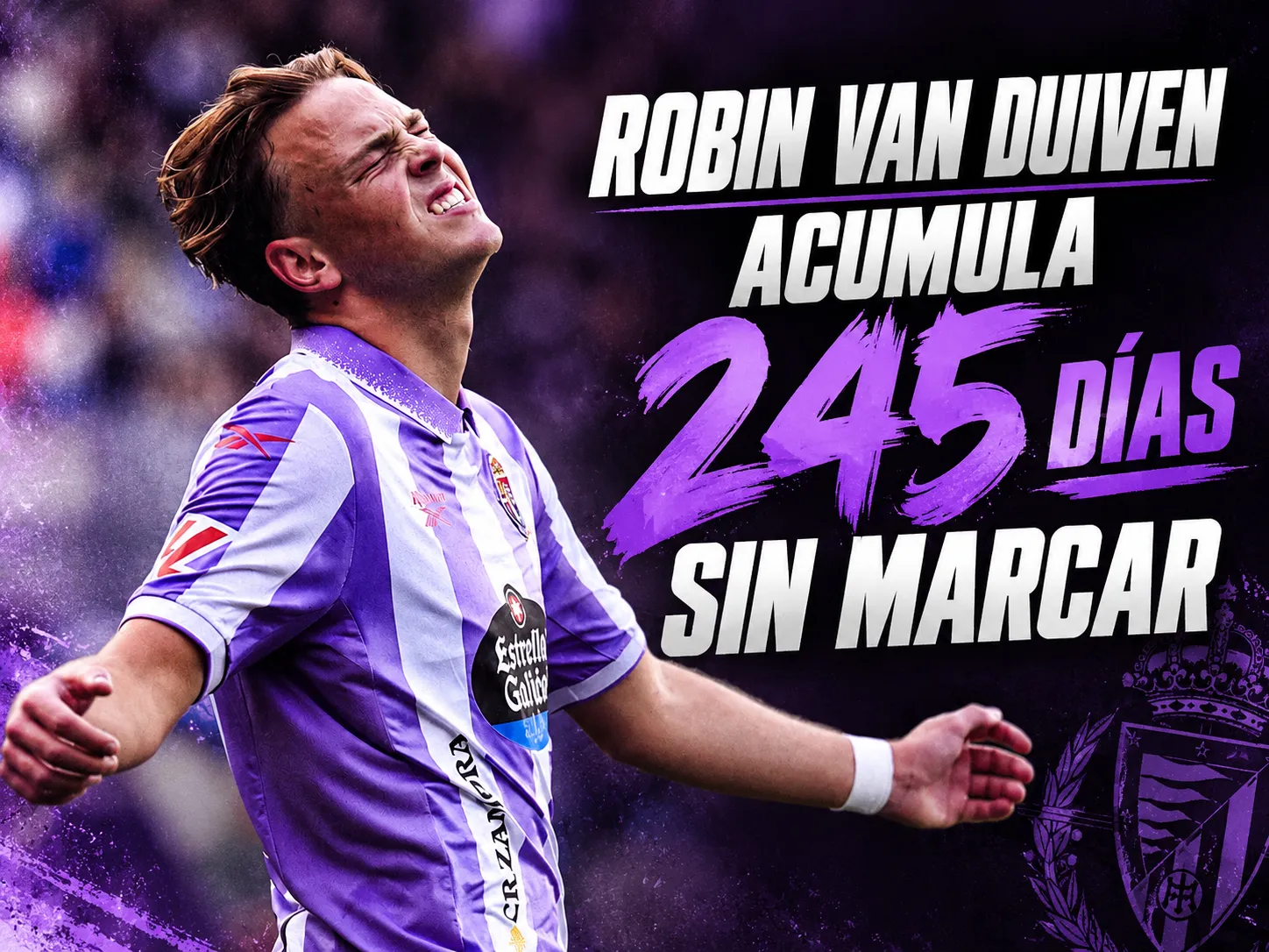 Robin van Duiven acumula 245 días sin marcar
