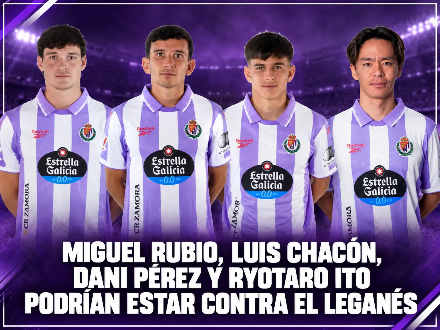 Miguel Rubio, Luis Chacón, Dani Pérez y Ryotaro Ito podrían estar contra el Leganés